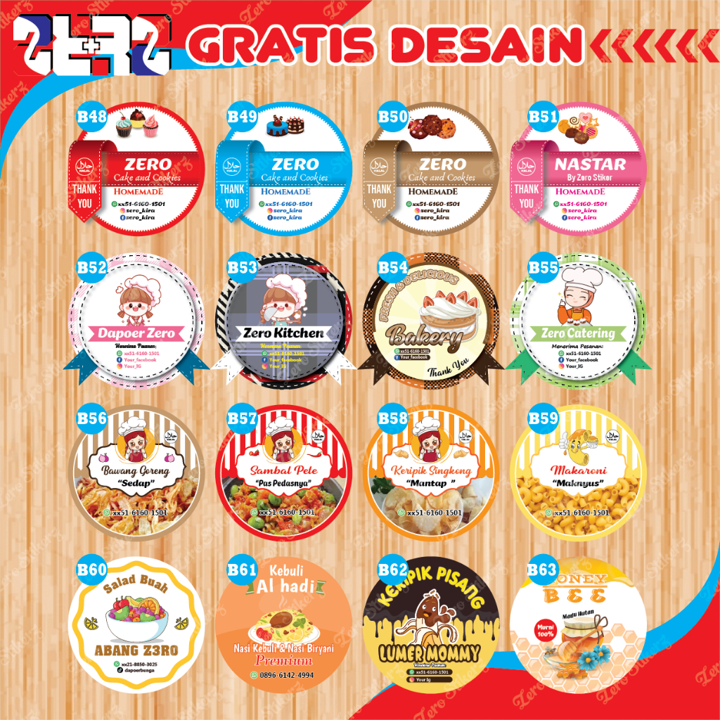 

STIKER LABEL KEMASAN / STIKER KEMASAN PRODUK - FREE DESIGN