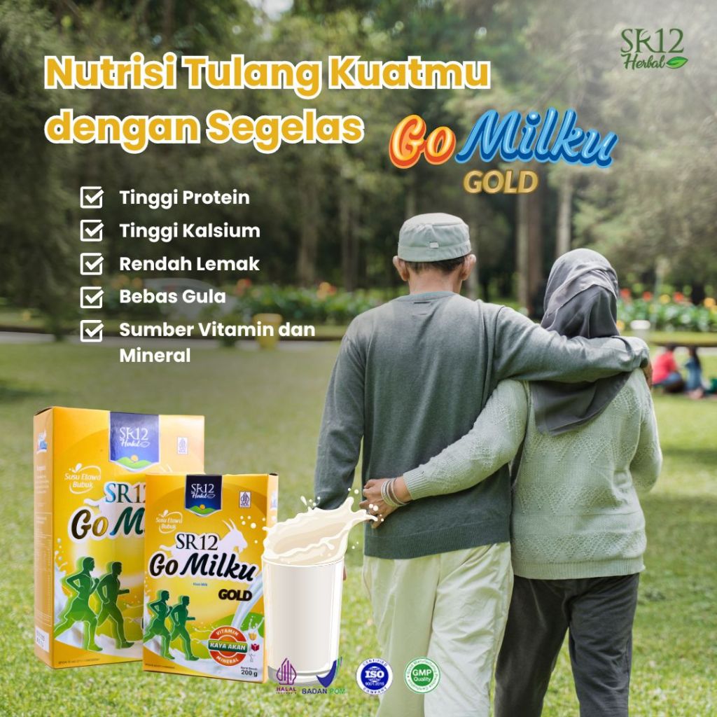

Gomilku Gold SR12 Susu Kambing Etawa Bebas Gula Jahe Ekstrak Bawang Putih Halal