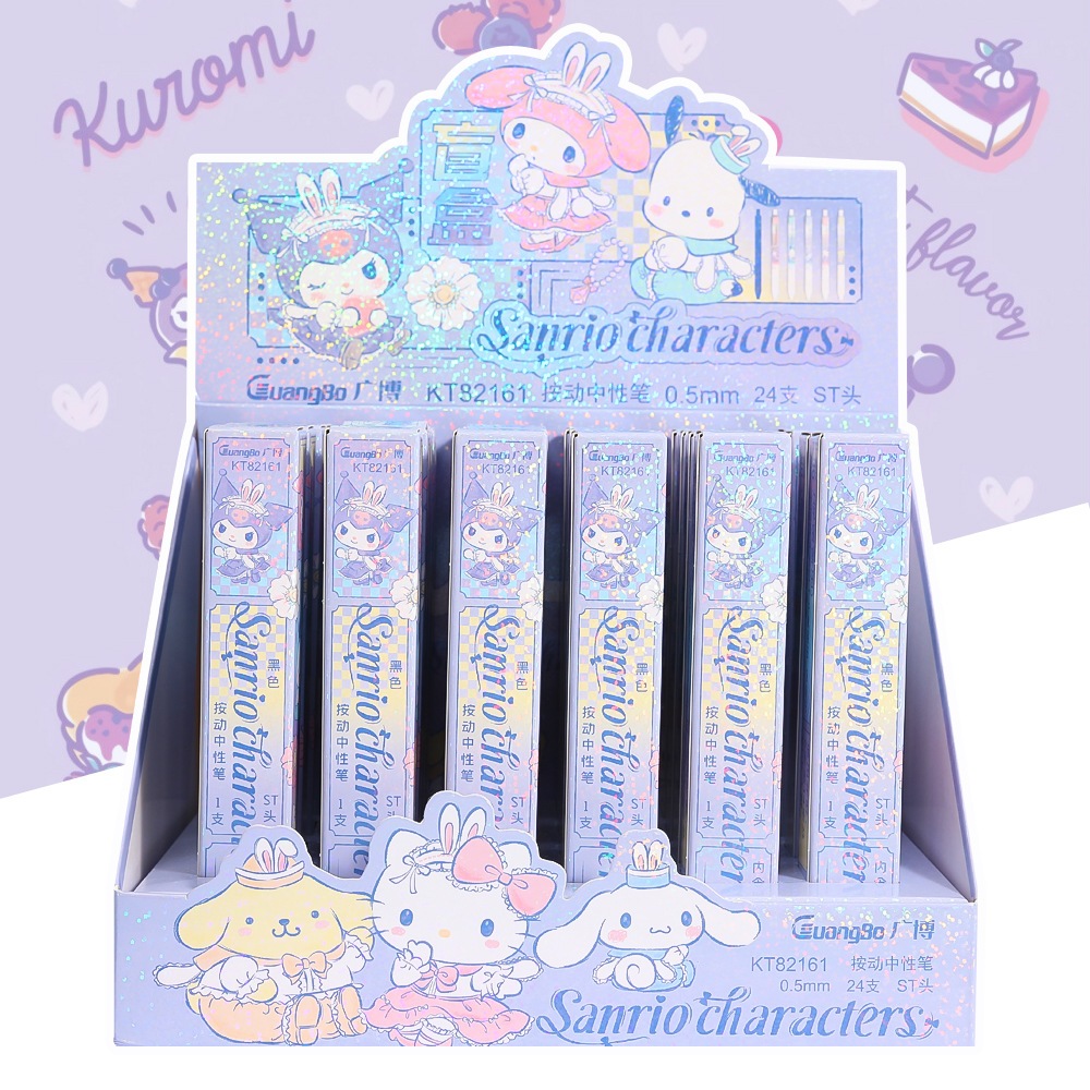 

1 pcs Pena Gel Blind Box Tinta Hitam 0.5 License Edisi Sanrio KT-82161