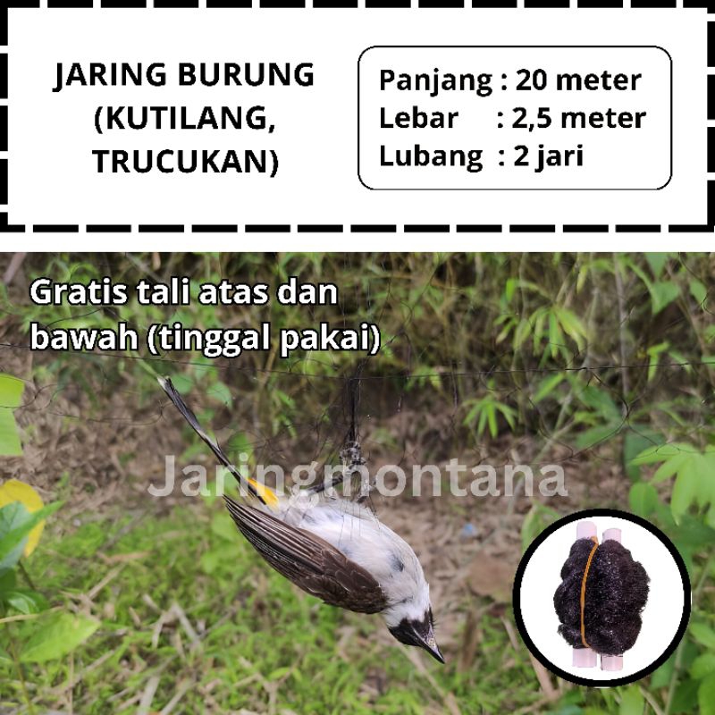 PIKAT JEBAKAN BURUNG SIAP PAKAI JARING MONTANA JARING BURUNG KUTILANG JARING BURUNG BESAR