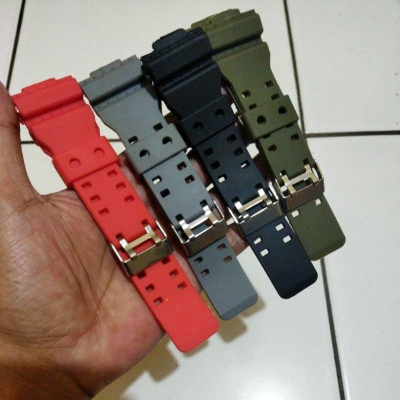 Strap Tali Jam Tangan G-Shock GA-100 GA-100CF GA-110 GA-120 GA-200 GA-400 GA-700 Free Pen