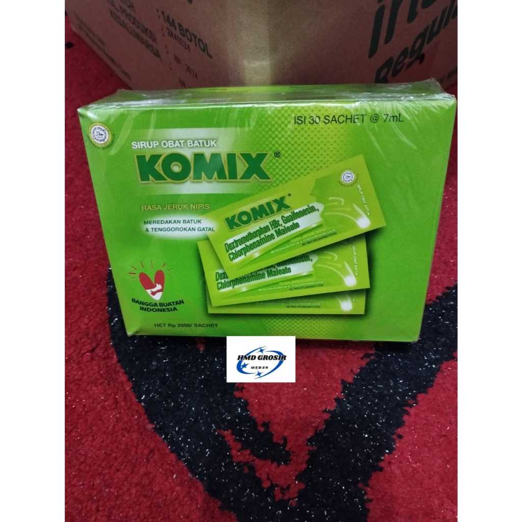 Komix Jeruk Nipis - 1 Box @ 30 Sachet 7 ml