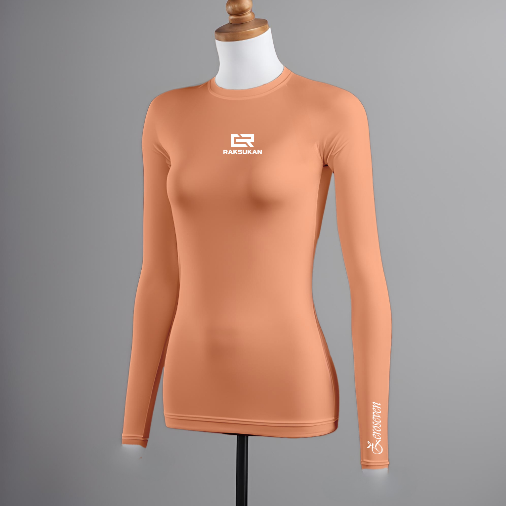 Baju manset wanita lengan panjang Atasan dalaman wanita Baju olahraga wanita lengan panjang