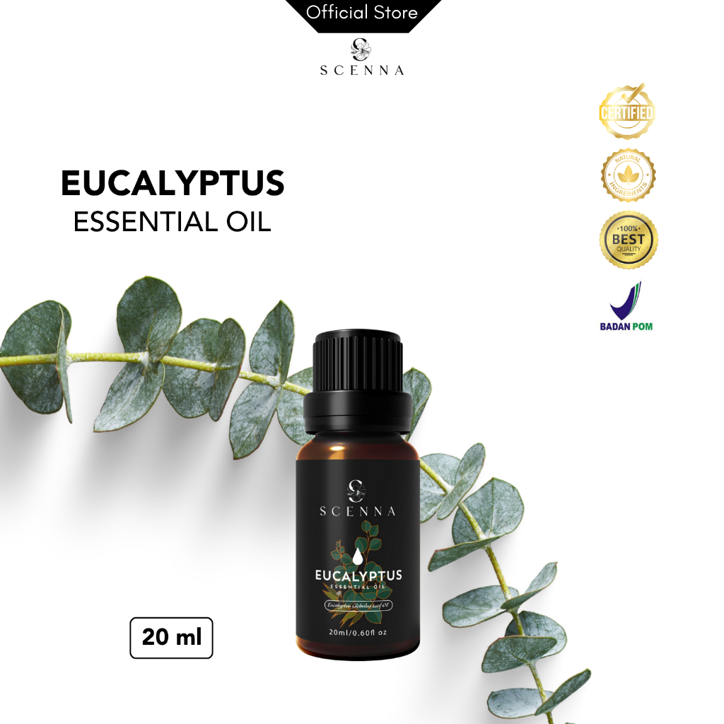 Scenna Essential Oil Eucalyptus 20ml Therapeutic Aromatherapy Minyak Aroma Terapi