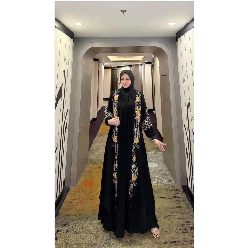 Gamis Terbaru Lebaran 2025 Wanita Dewasa Dress Ootd Remaja Kekinian Kondangan Aesthetic