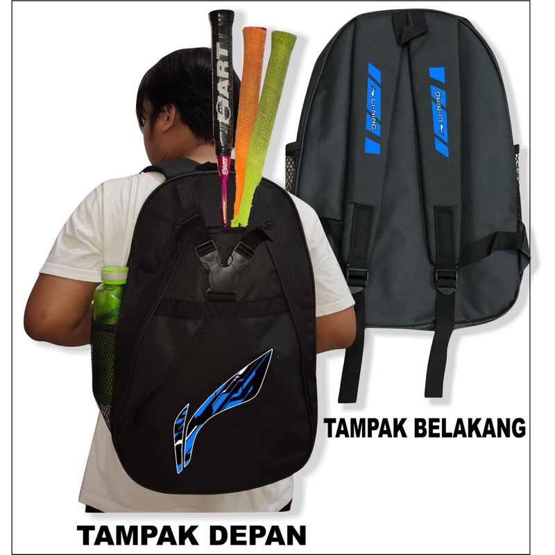 TAS RAKET BADMINTON MUAT BANYAK - TAS RANSEL RAKET BULU TANGKIS DEWASA ANAK / TAS RAKET SEPATU BADMI