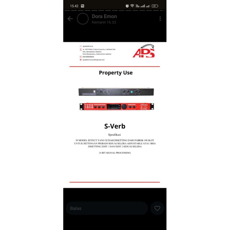 EFFECT VOCAL SPL AUDIO SVERB