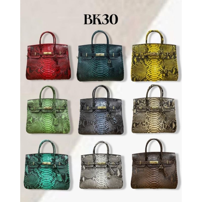 Tas Wanita Kulit Ular Asli Phyton B.K Premium Acc Korea 30 cm