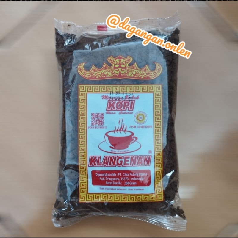 

Kopi Klangenan 200gr - Kopi Lampung Asli