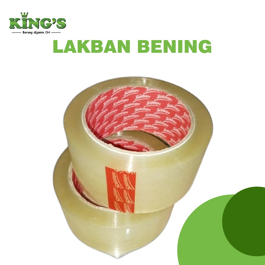 

SOLATIPE SOLASI LAKBAN BENING LAKBAN CLEAR 90 YARD 45MM X 90MM X 45MM REKOMENDASI TERMURAH