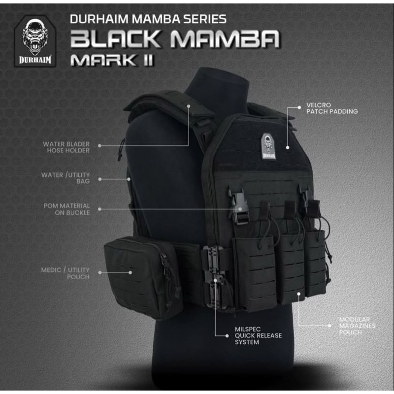 TACTICAL CIKEAS-BODYVEST DURHAIM MAMBA MARK II