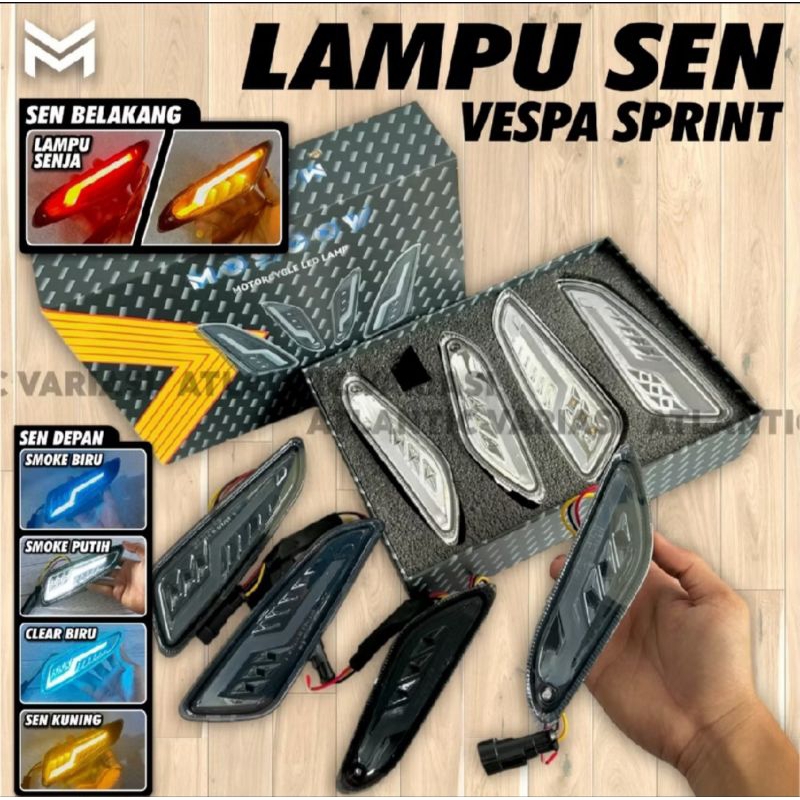 LAMPU SEIN SEN MOTOR DEPAN / LAMPU SENJA RUNNING SEIN INDICATOR VESPA ELETTRICA 2018 - NOW MIKA SMOK