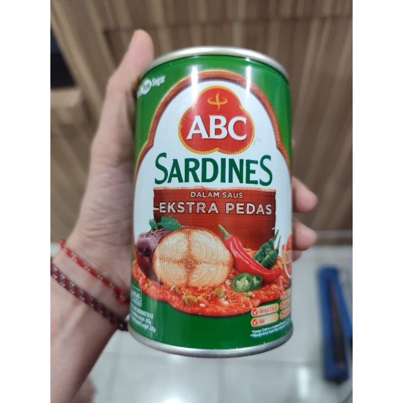 

Sarden ABC Sardines Extra Pedas 425gr