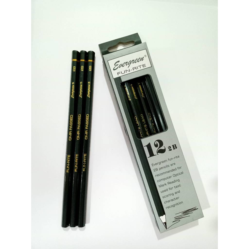 

Pencil/Pensil 2B Evergreen Fun - Rite 1Pak isi 12 pcs