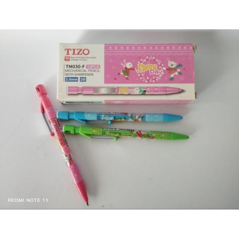 

TIZO TM030-F Mechanical pencil with sharpener 0.2 mm 2 B/ PENSIL MEKANIK