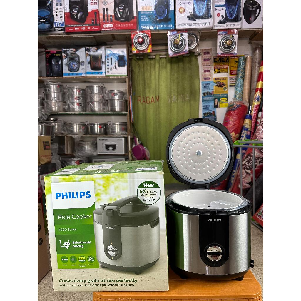 PHILIPS Rice Cooker/Magic Com/Penanak Nasi Anti Lengket Special Series 5000 Tahan Lama Garansi Resmi
