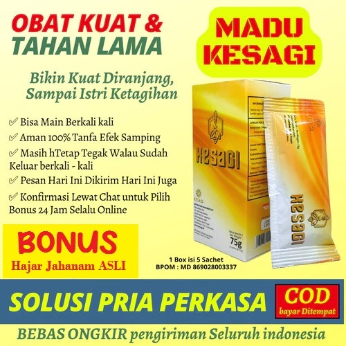 

MADU KESAGI ASLI RAMUAN HERBAL ALAMI PENUNJANG STAMINA PRIA DEWASA GAIRAH MENINGKAT DAN BERTENAGA