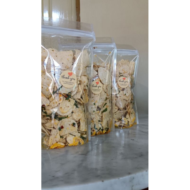 

Basreng (original dan pedas)