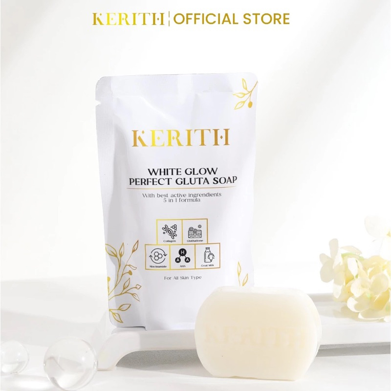 [MIRACLE STORE]  KERITH WHITE GLOW PERFECT GLUTA SOAP LOTION BODY SCRUB LULUR FACE MASK MASKER BODY 