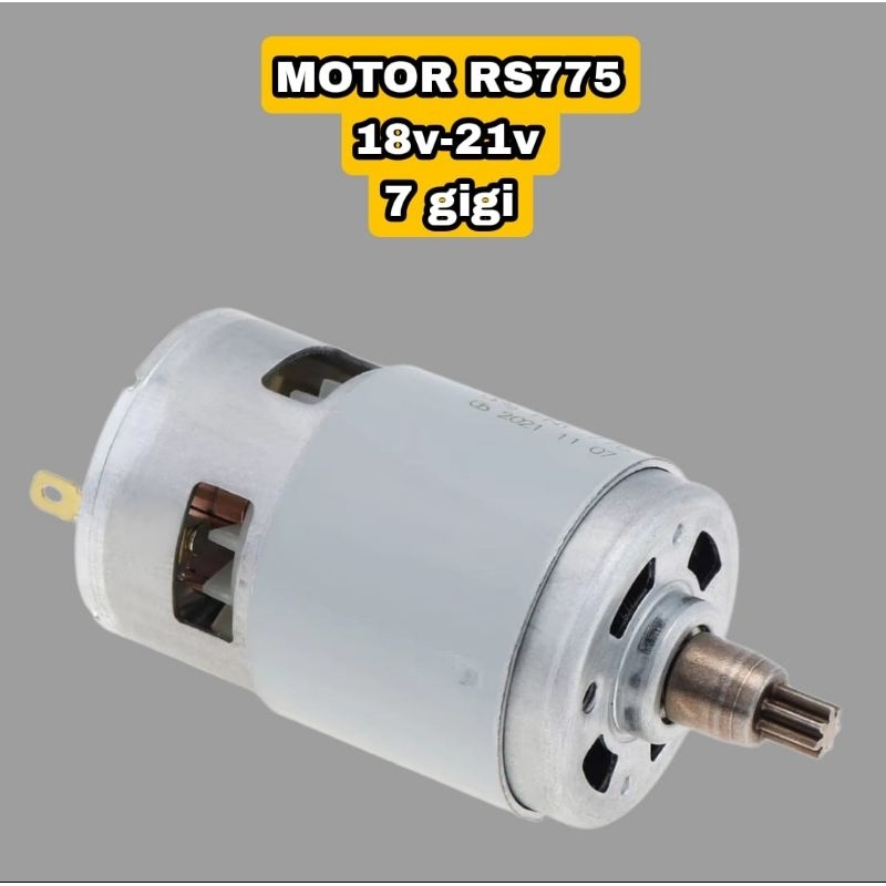 Dinamo DC Motor RS 775 Gear Gigi 7 18v-21v Impact Wrench