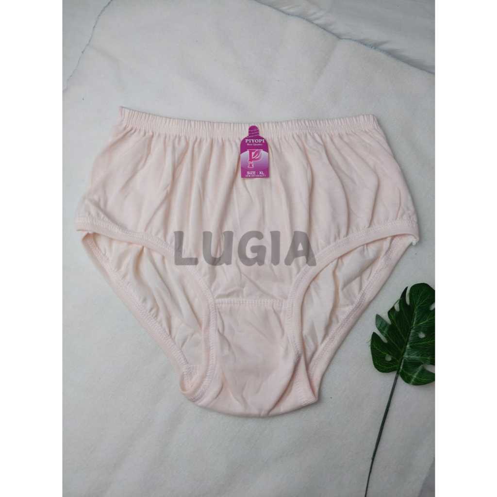 6 Pcs 12 Pcs Celana Dalam Wanita Jumbo Polos BB 40-120 Kg CD Ibu Hamil Big Size Elastis CD Lusinan
