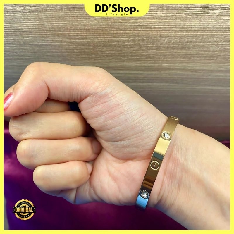 Cartier Style Rose Gold Bracelet