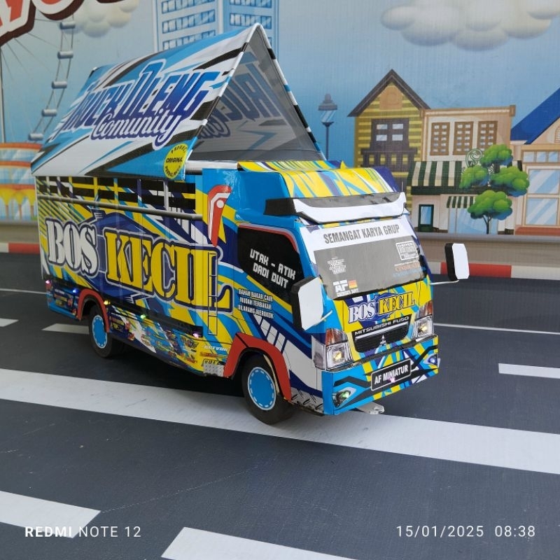MINIATUR TRUK OLENG TELOLET BASURI / MINIATUR TRUK OLENG BESAR
