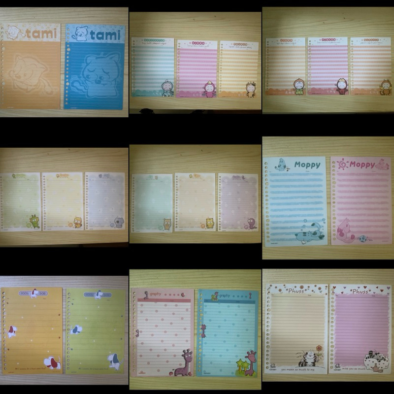 

grup1 - Isi binder harvest jadul kolektor loose leaf A5