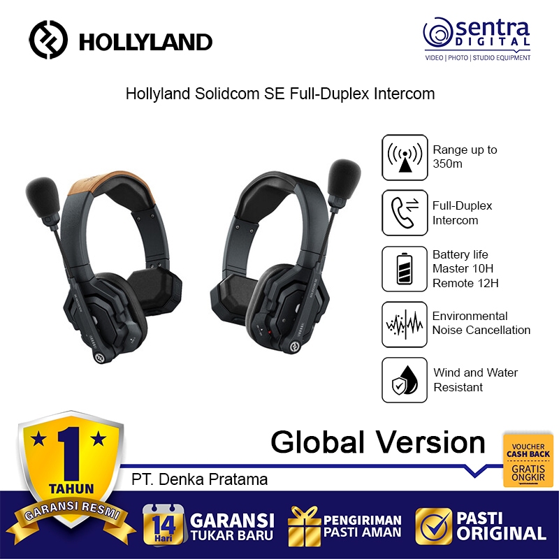 Hollyland Solidcom SE Global Version Full-Duplex Single-Ear Intercom System 2.4 GHz