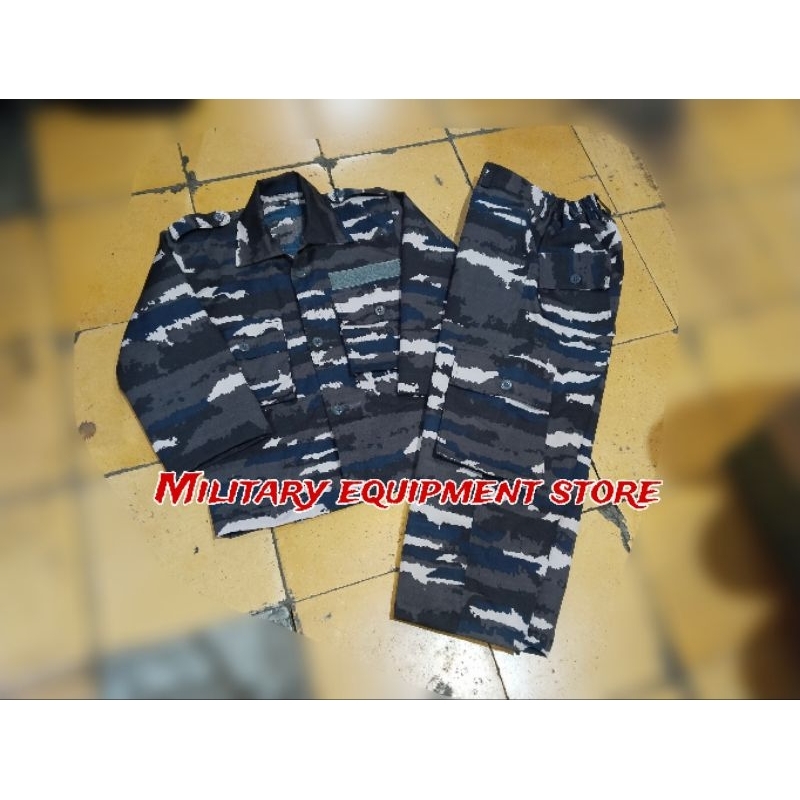 STELAN BAJU PDL LORENG KRI ANAK - KOSTUM ANAK LORENG KRI - BAJU ANAK LORENG KRI