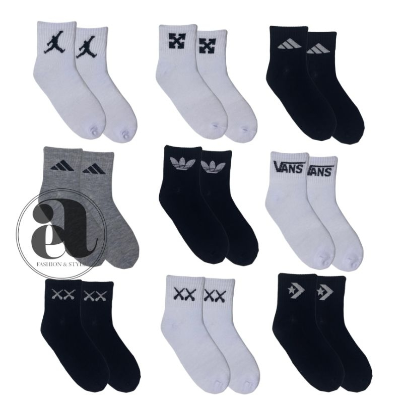 kaos kaki sport pendek / kaos kaki sport motif / kaos kaki pendek motif sport