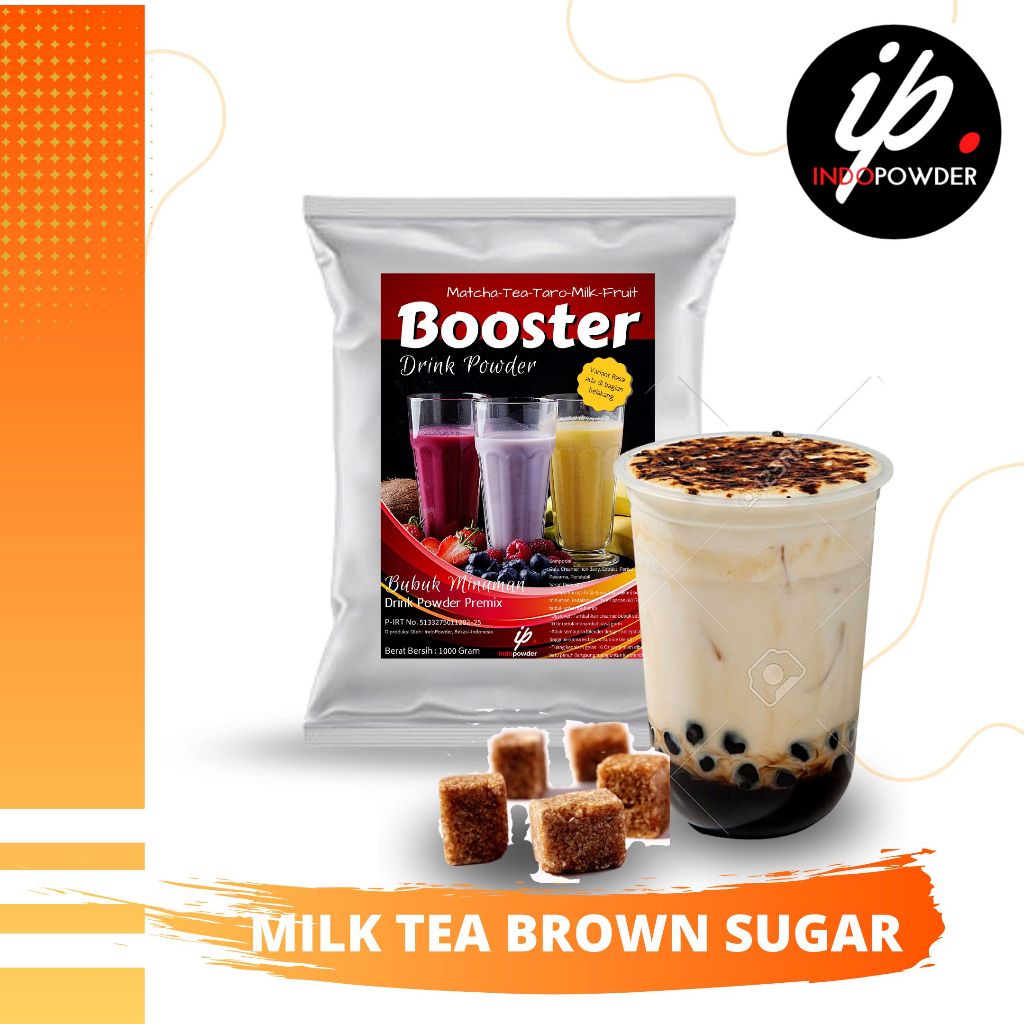 

Milk Tea BROWN SUGAR Powder Drink 1Kg - Bubuk Minuman Milk Tea Brown Sugar 1Kg