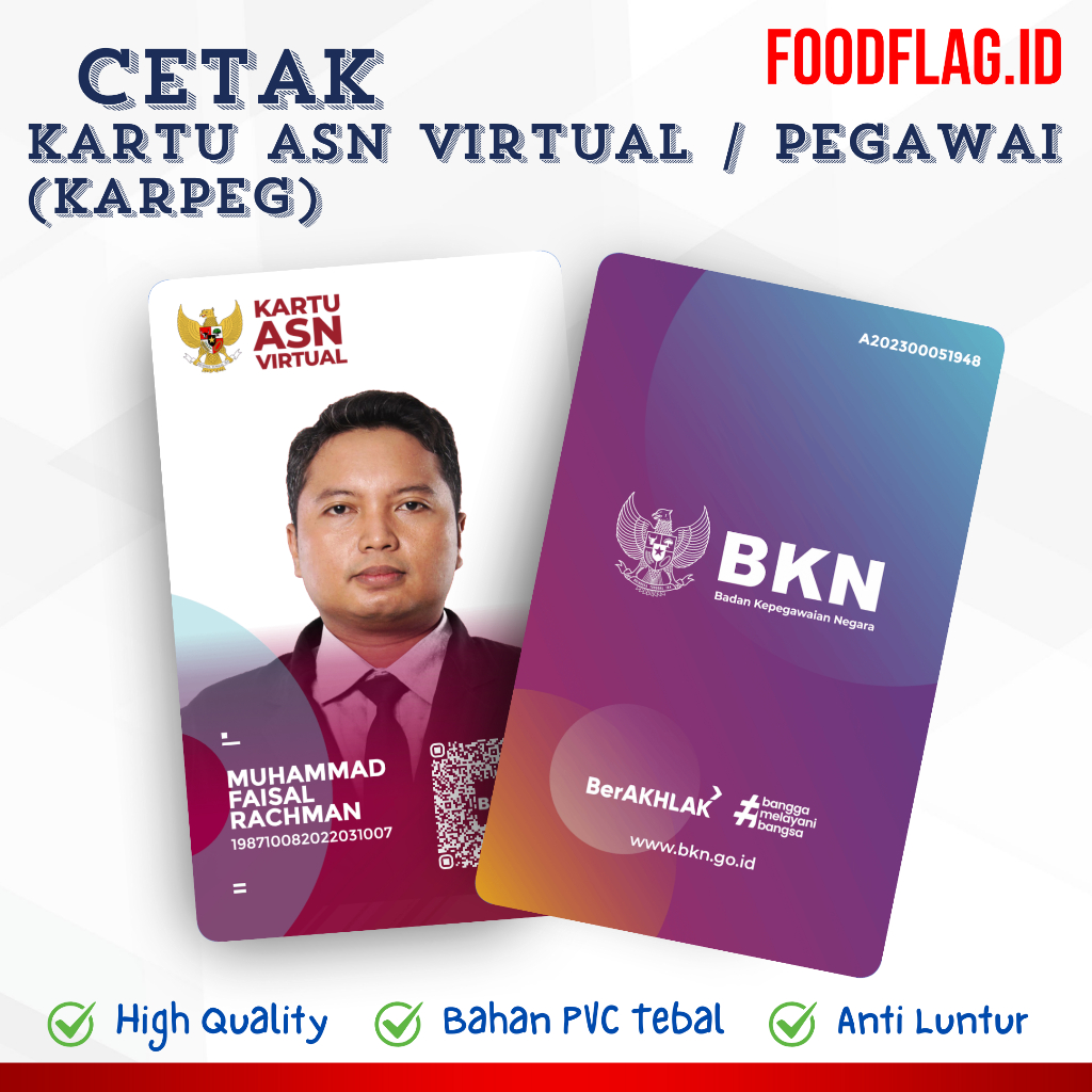

Cetak Kartu ASN Virtual / Kartu Pegawai (Karpeg)