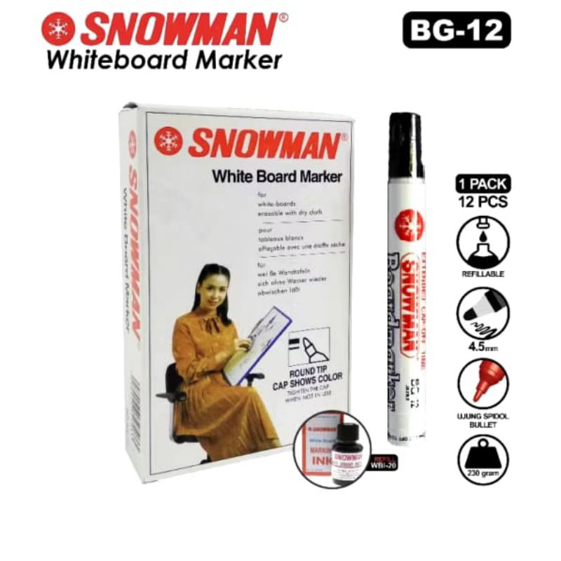 

Snowman Whiteboard Marker BG-12