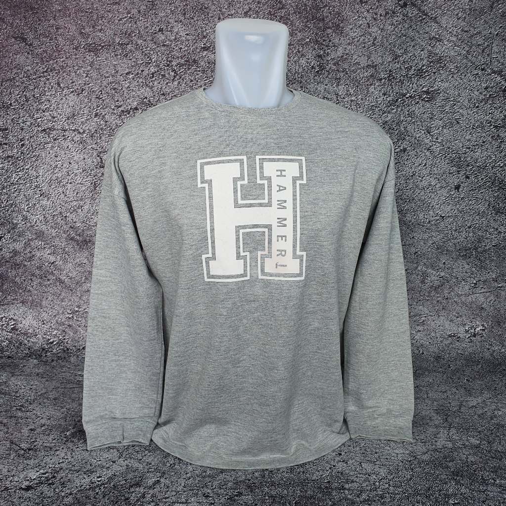 Baju Kaos Sweater HAMMER - Size XL / Lebar 56 cm - Original - Second