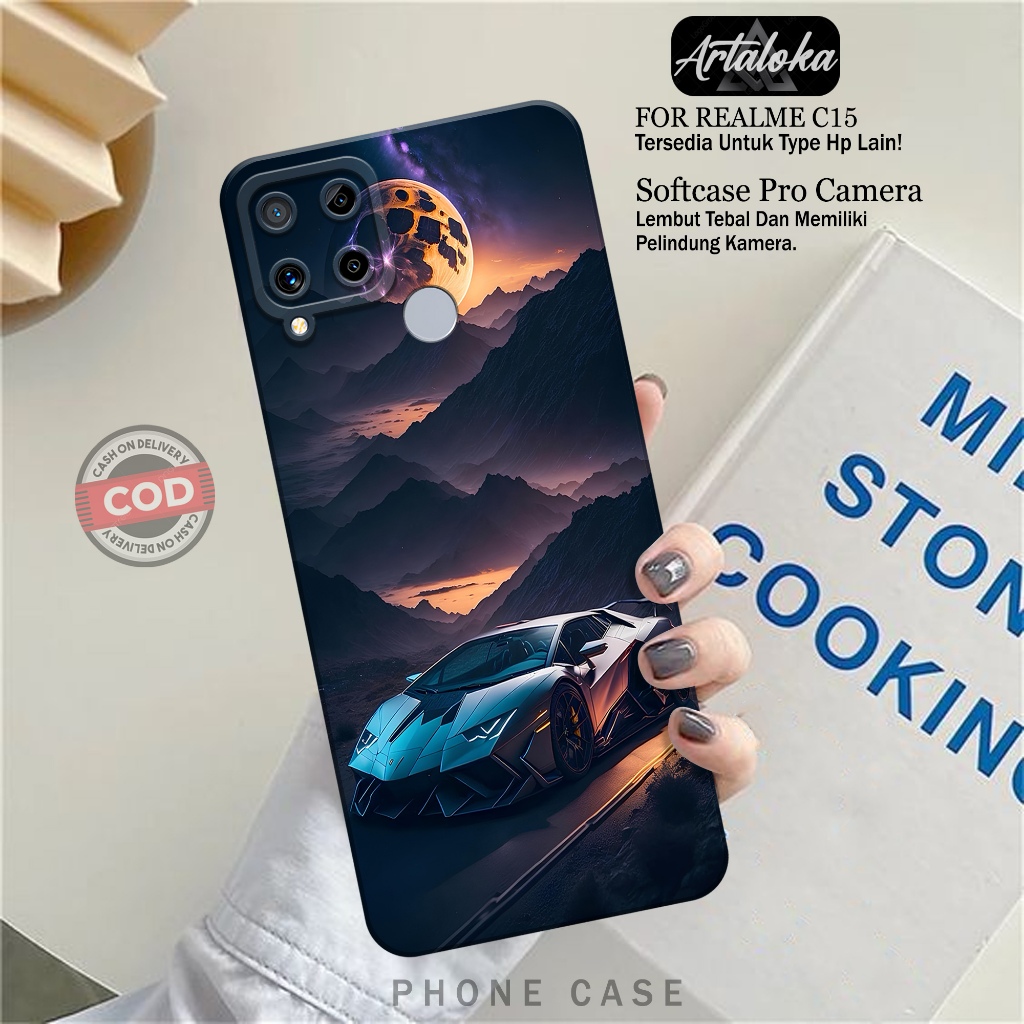 Softcase Hp Realme C15 Fashion Case Mobil Case Realme C15 Silikon TPU Pro Camera Casing Realme C15 C