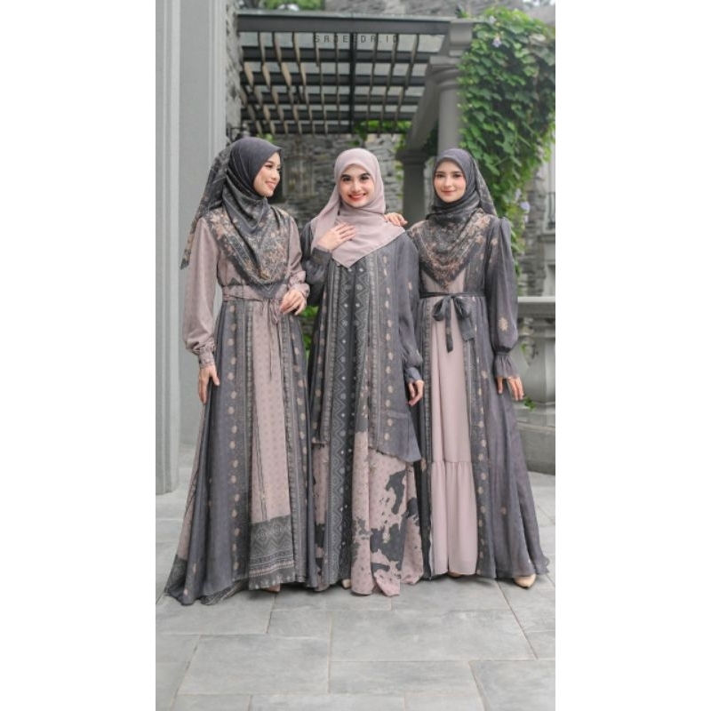 READY - FREE GIFT - ORI SAJEEDA - MAYESHA SERIES BY SAJEEDA.ID OFFICIAL - DRESS ABAYA GAMIS MOTIF PR