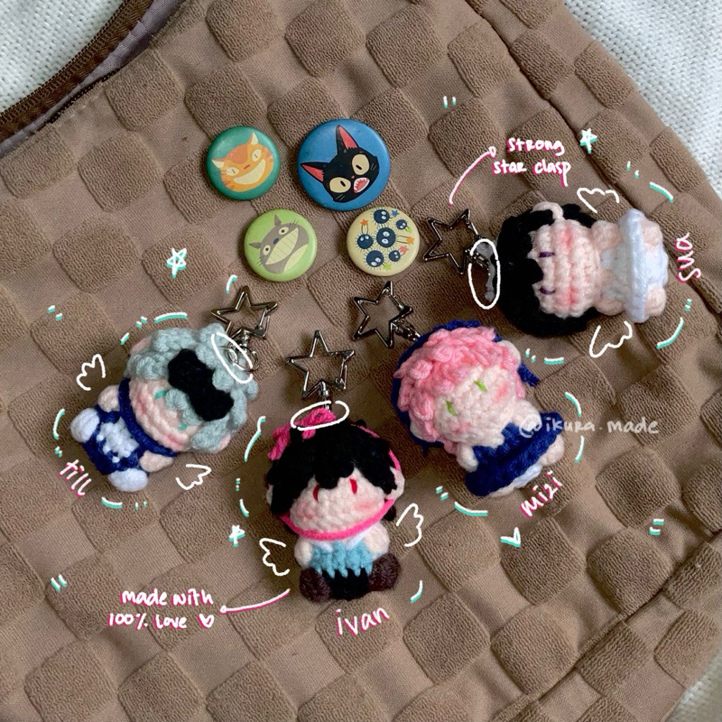 ALNST Crochet Keychain / Gantungan Rajut ALNST