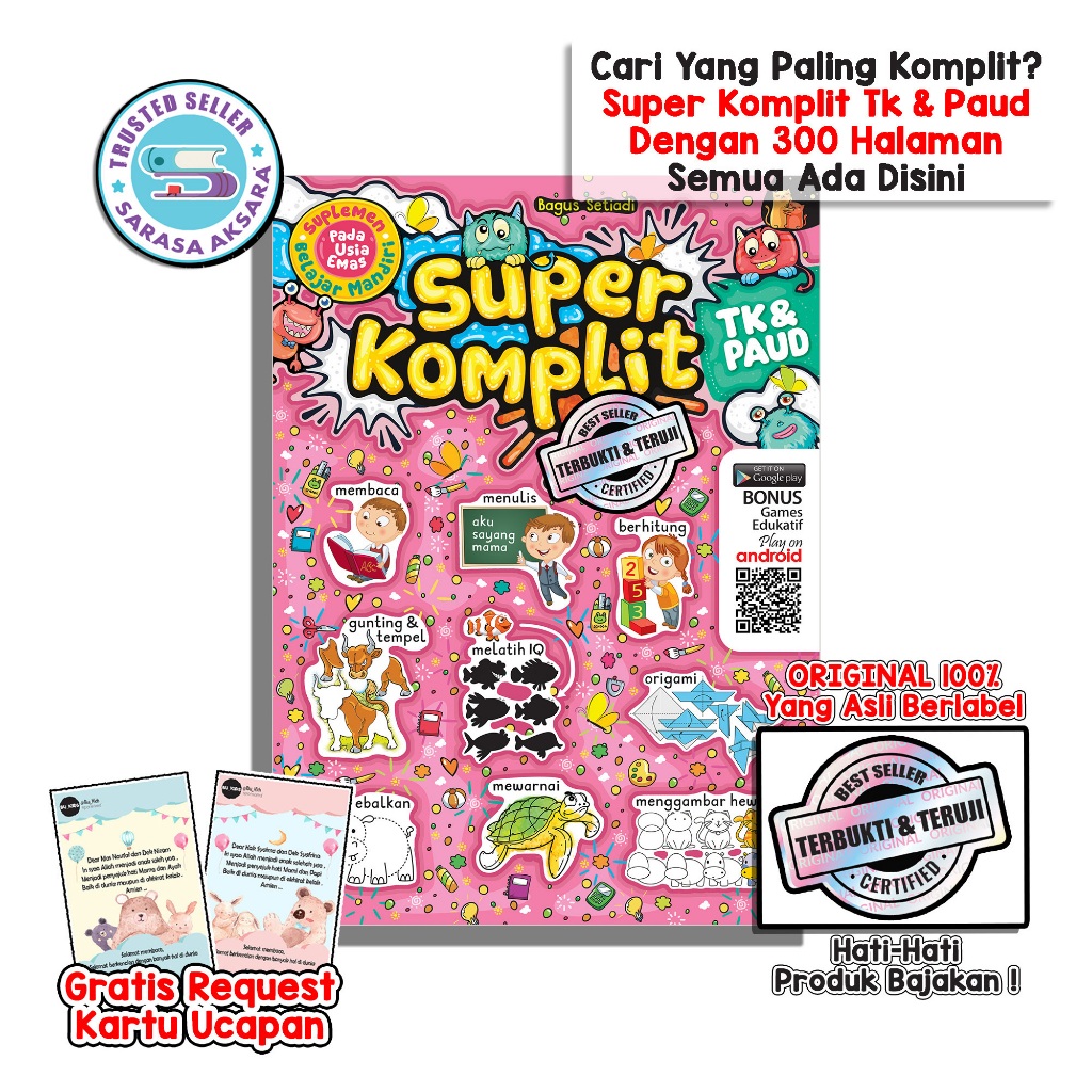 Buku Belajar Anak Tk Paket Komplit Super Komplit Tk & Paud