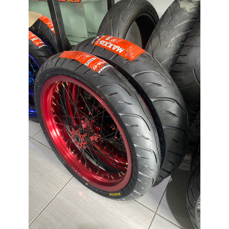 wellset supermoto CRF full merah