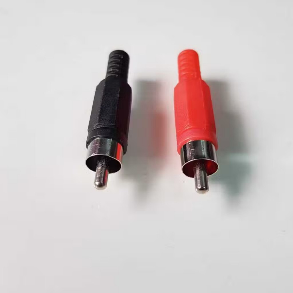 Jack RCA Male Plastik JR 3803 Jek RCA PVC Plug RCA Male Kepala Jack Audio Jack RCA Buntut Plastik