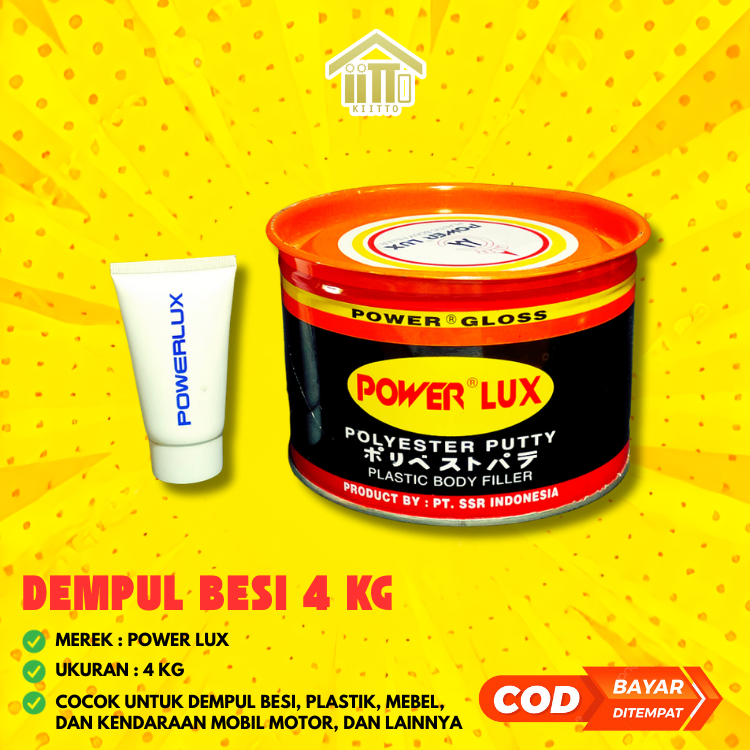 DEMPUL BESI 4 KG / DEMPUL PLASTIK 4 KG POWER LUX / DEMPUL MOBIL 4 KG / DEMPUL PLASTIK MOBIL MEWAH 4 