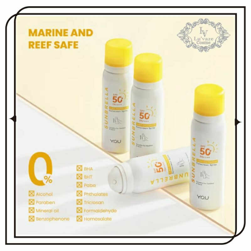 you sunbrella sunscreen spray spf 50pa ++++