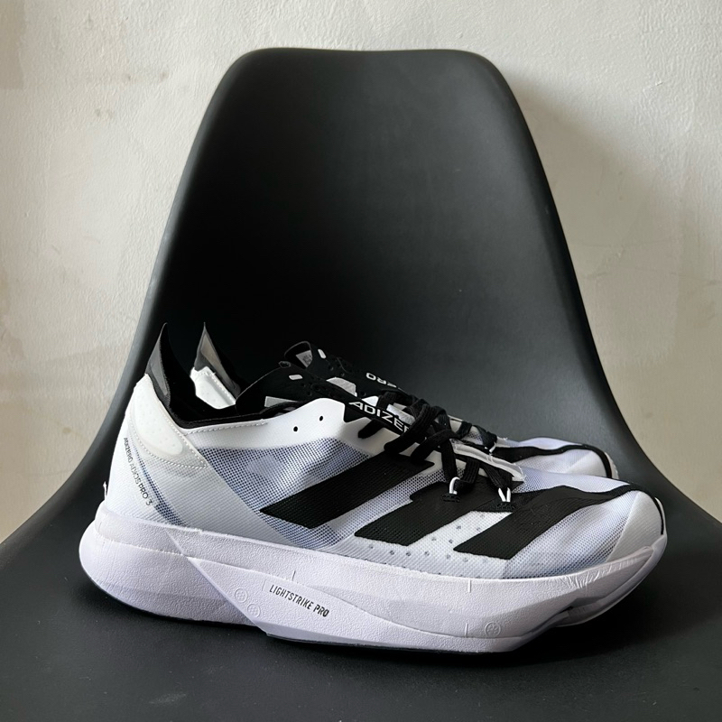 ADIDAS ADIZERO ADIOS PRO 3 WHITE BLACK
