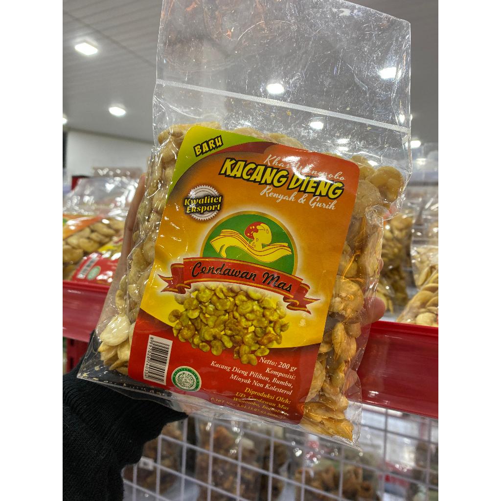 

Kacang Dieng Cendawan Mas ranyah dan gurih Kacang Khas Dieng 200gr