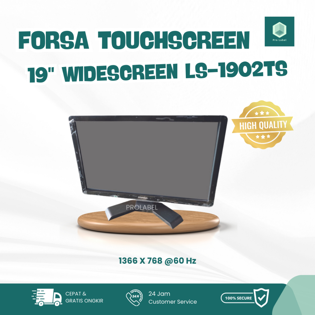 FORSA Monitor Touchscreen 19" Wide Screen LS-1902TS