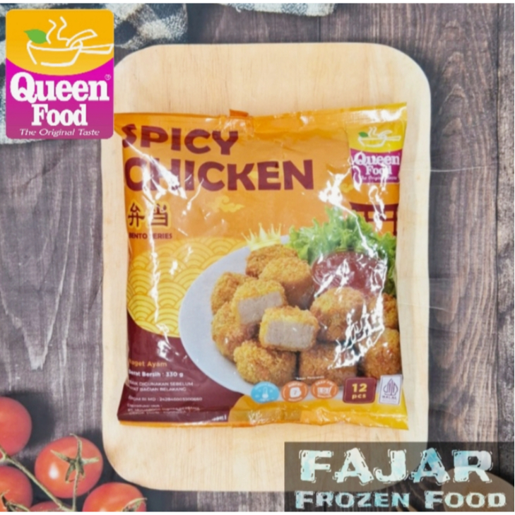 

QUEEN FOOD SPICY CHICKEN 330gr 12 PCS | QUEEN FOOD NAGET AYAM 330gr