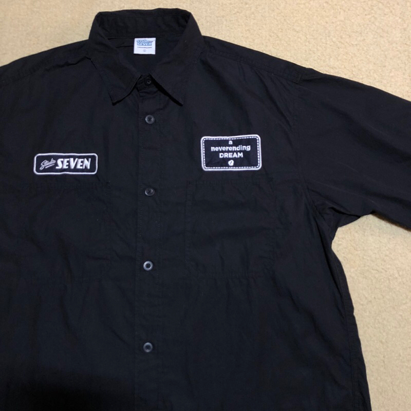 PRELOVED KEMEJA WORK SHIRT STUDIO SEVEN X UNIQLO X HYPEBEAST