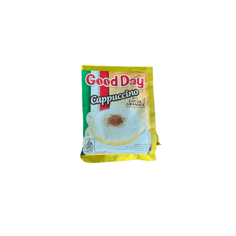 

Good Day Cappuccino dengan Granule / kopi gooday cappucino isi 10 renceng x 30gr