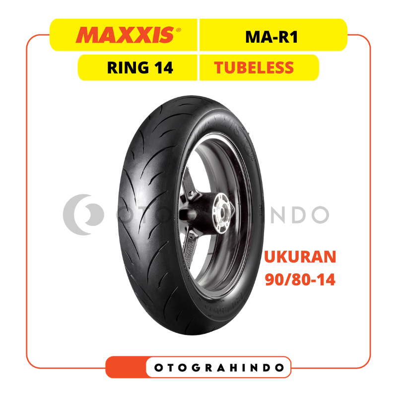 BAN LUAR SEPEDA MOTOR MAXXIS MAR1 90/80-14 RING 14 TUBELESS BAN MOTOR MATIC SOFT COMPOUND